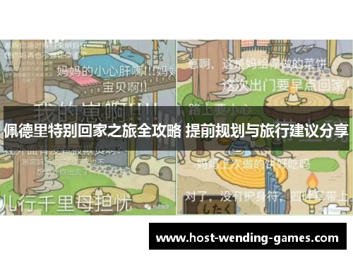 佩德里特别回家之旅全攻略 提前规划与旅行建议分享