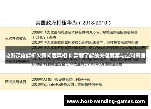 赵鹏深度解析欠薪问题真相 你需要了解的关键要素与应对策略