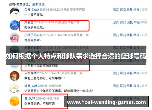 如何根据个人特点和球队需求选择合适的篮球号码